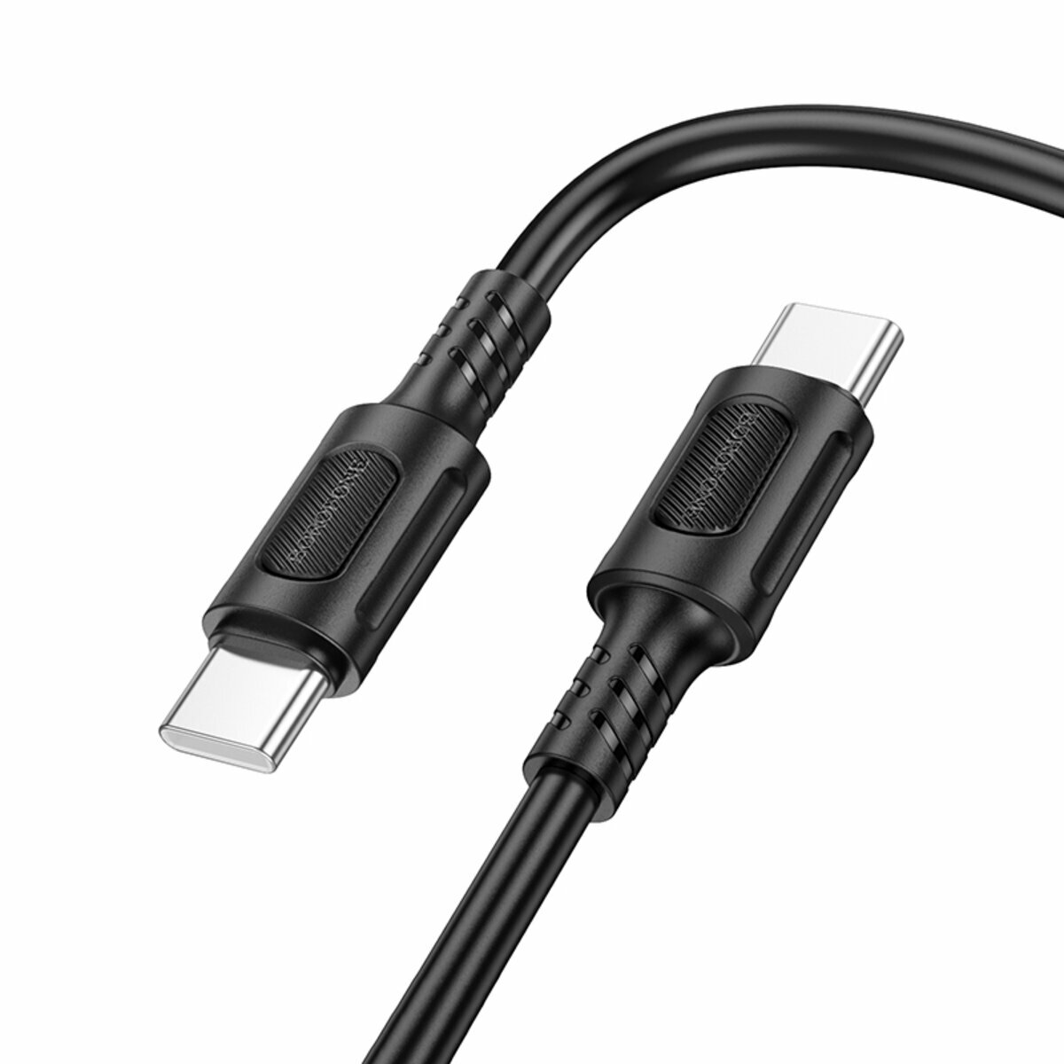 Кабель Borofone BX111 Feliz 60W Type-C to Type-C 1м черный (BF-BX111-CC-Black) смотреть фото №1