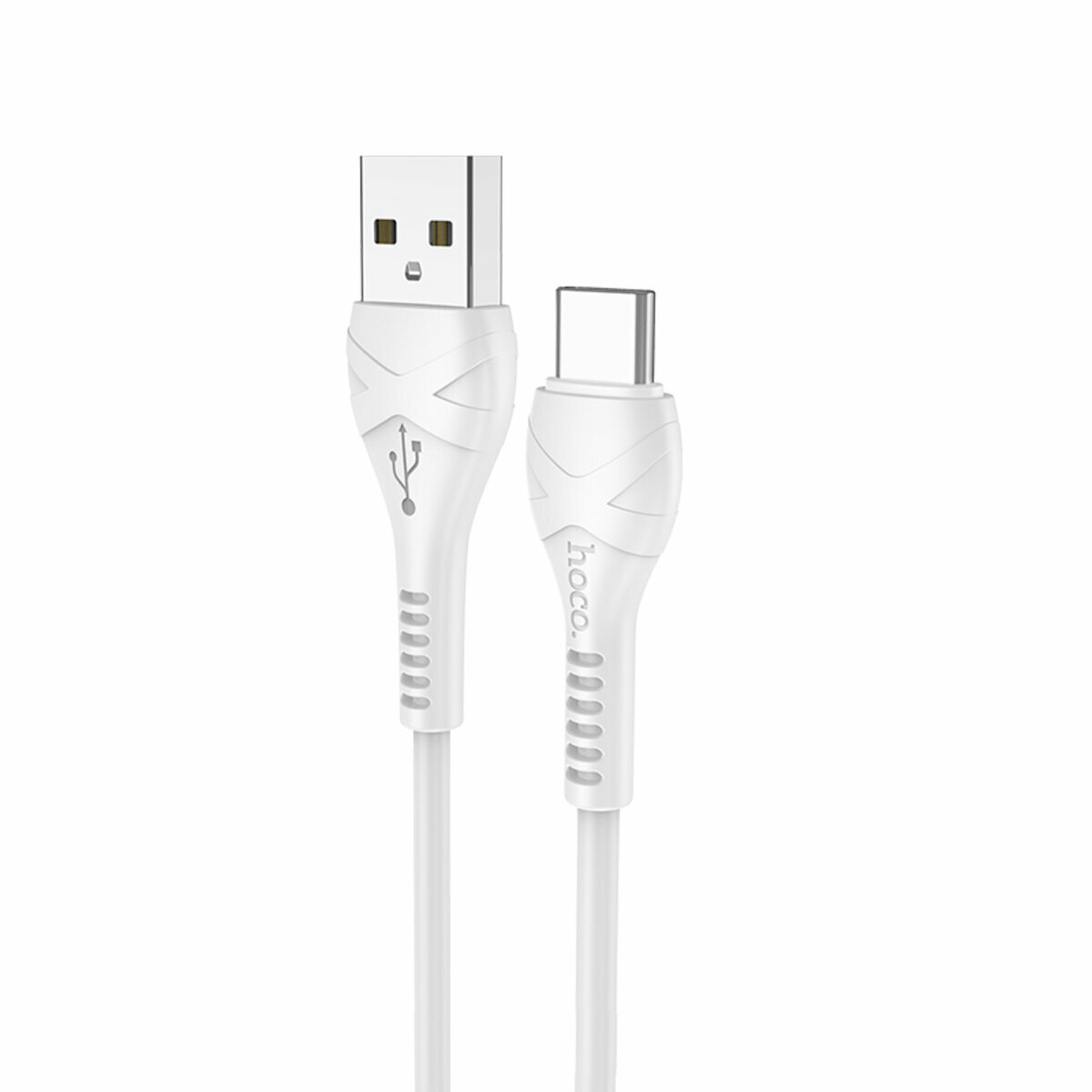 Кабель Hoco X37 Cool power USB to Type-C 1м белый (HC-X37-UC-White) смотреть фото №1
