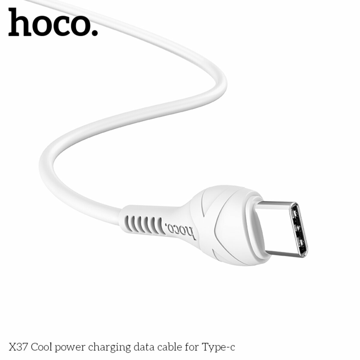 Кабель Hoco X37 Cool power USB to Type-C 1м белый (HC-X37-UC-White) смотреть фото №8