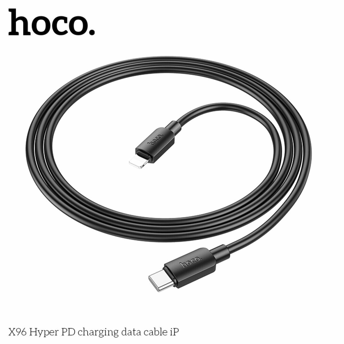 Кабель Hoco X96 Hyper Type-C to Lightning PD 1м чорний (HC-X96-L-Black) дивитися фото №5