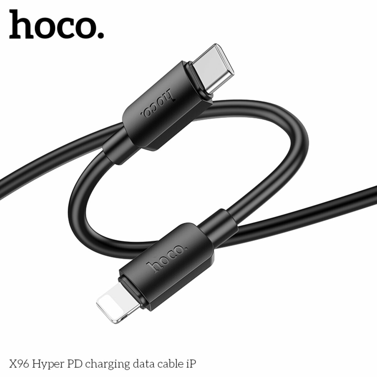 Кабель Hoco X96 Hyper Type-C to Lightning PD 1м чорний (HC-X96-L-Black) дивитися фото №6