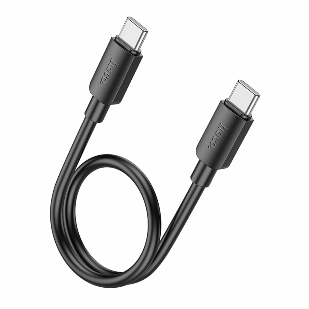 Кабель Hoco X96 Hyper Type-C to Type-C 60W 0,25м черный (HC-X96-CC-0.25m-60W-Black) смотреть фото №1