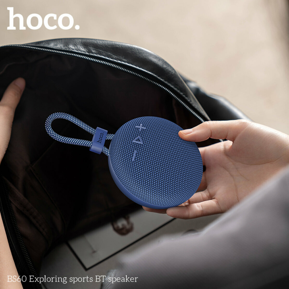 Портативна Акустика Hoco BS60 Exploring Sports BT Speaker чорна (HC-BS60-Black) дивитися фото №5