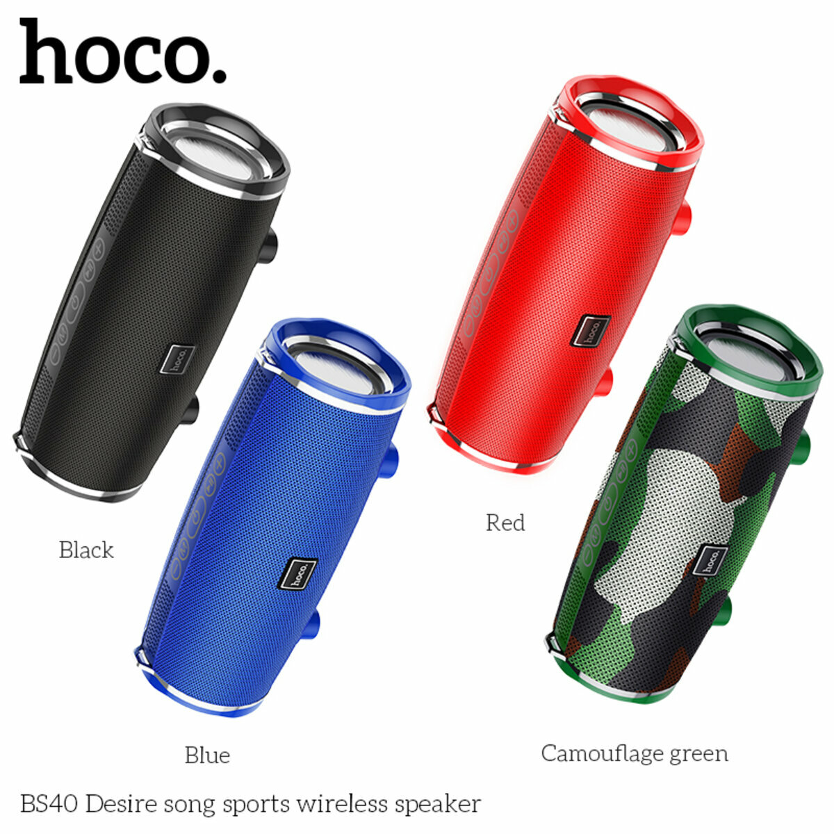 Портативна Акустика Hoco BS40 Desire Song Sports Wireless Speaker червона (HC-BS40-Red) дивитися фото №5