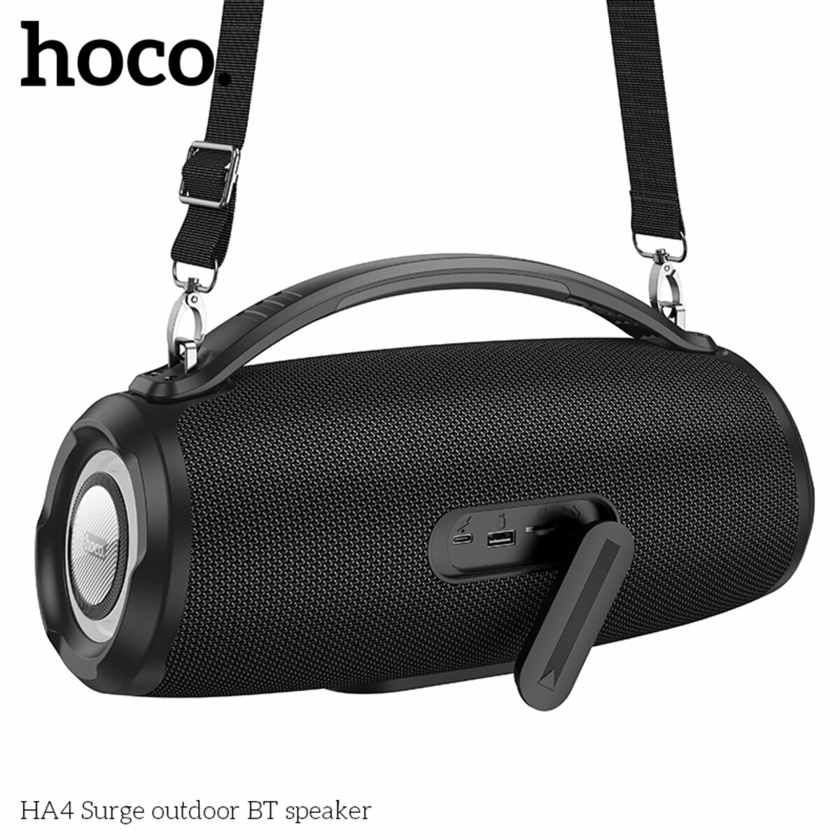 Портативна Акустика Hoco HA4 Surge Outdoor BT Speaker чорна (HC-HA4-Black) дивитися фото №5