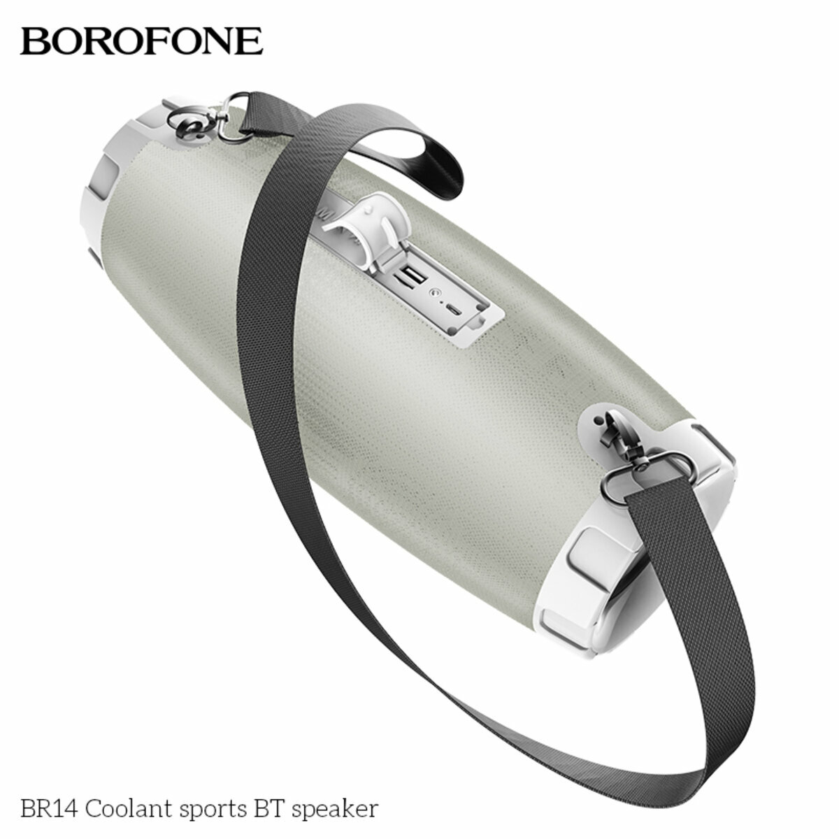 Портативна Акустика Borofone BR14 Coolant Sports BT Speaker сіра (BF-BR14-Grey) дивитися фото №2