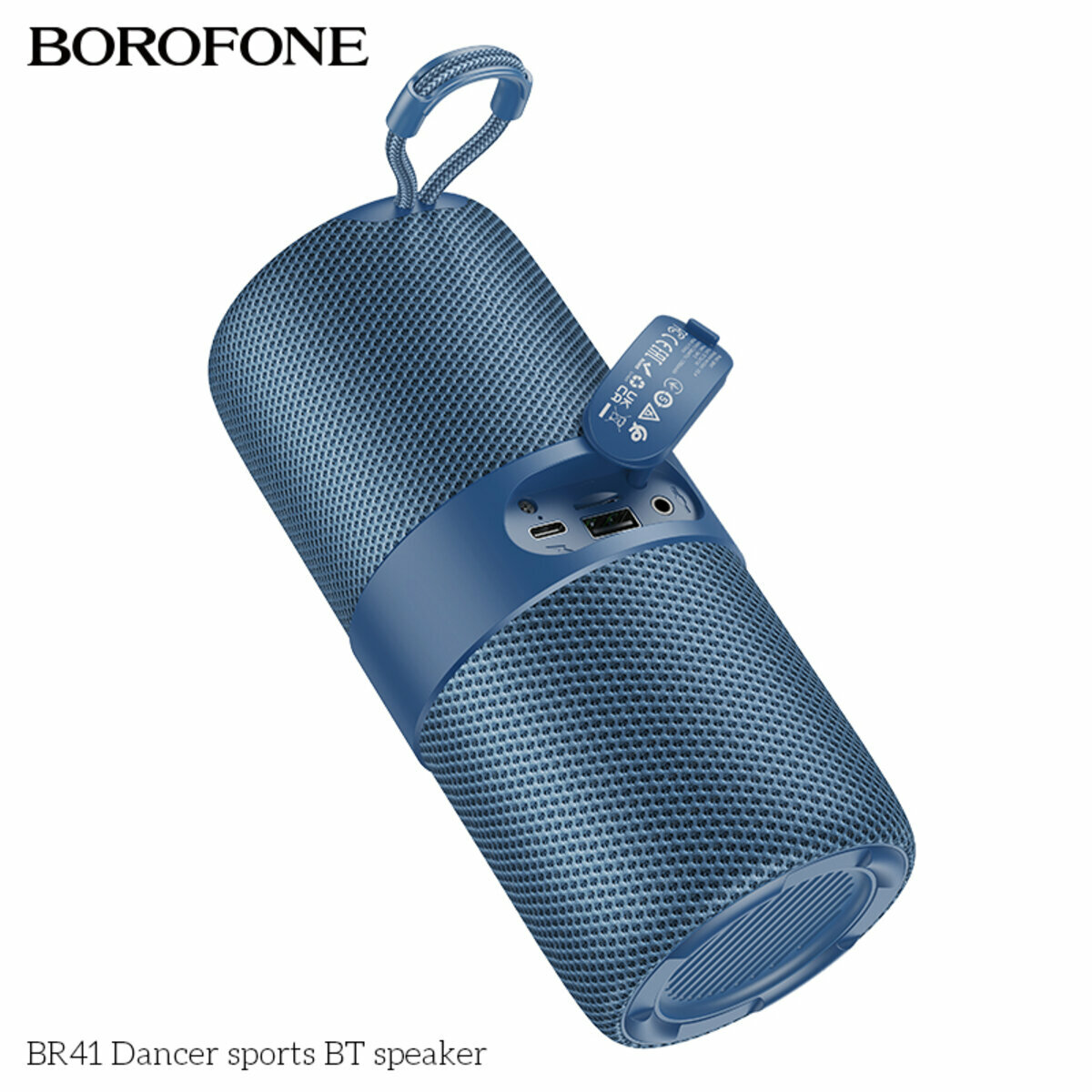 Портативна Акустика Borofone BR41 Dancer Sports BT Speaker синя (BF-BR41-Blue) дивитися фото №2