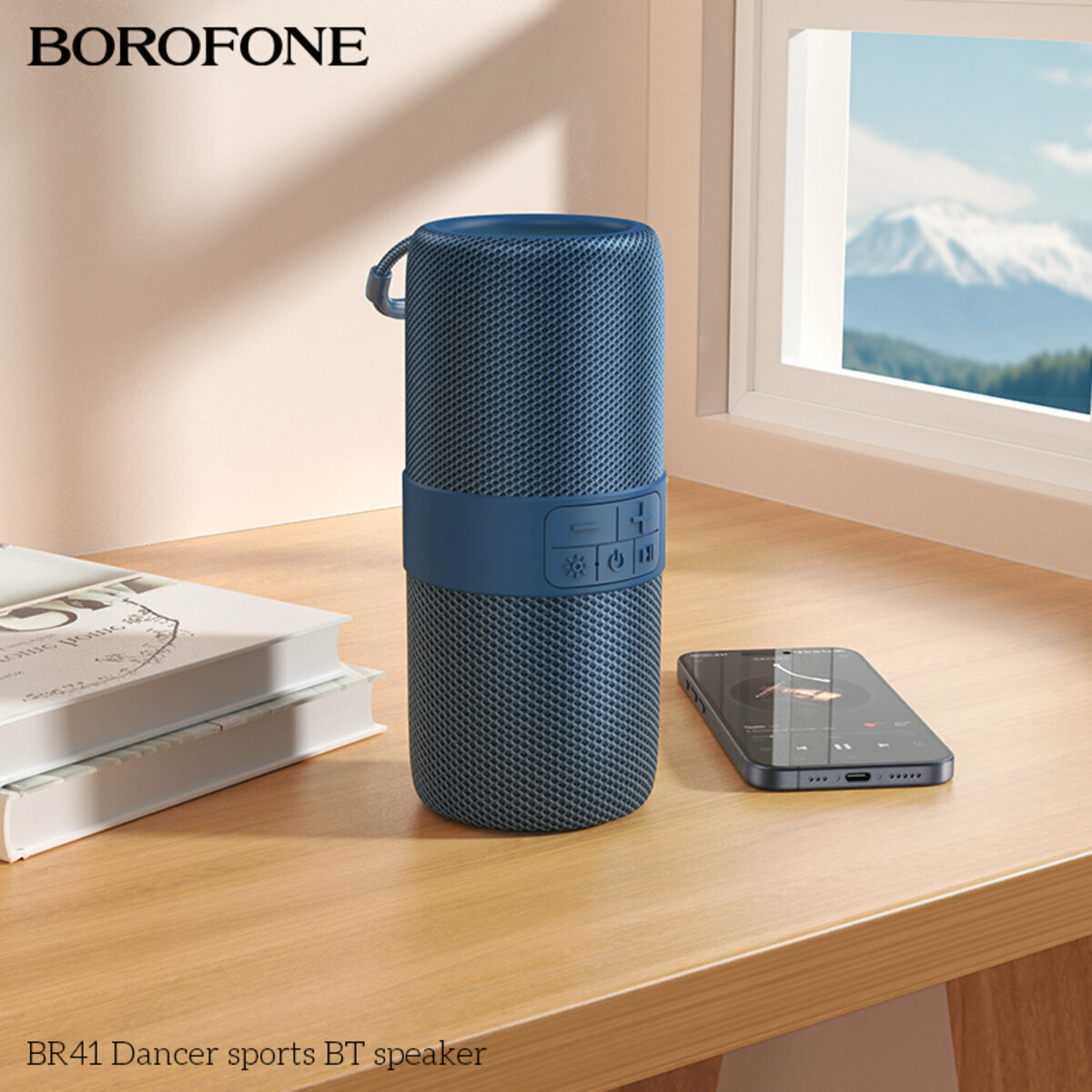 Портативна Акустика Borofone BR41 Dancer Sports BT Speaker синя (BF-BR41-Blue) дивитися фото №3