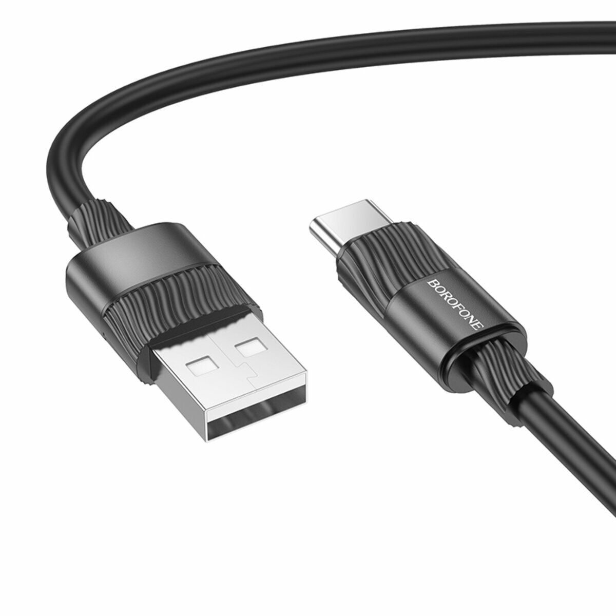 Кабель Borofone BX106 Charge USB to Type-C 1м черный (BF-BX106-UC-Black) смотреть фото №1