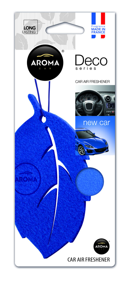 Автомобільний Ароматизатор Aroma Car Deco Leaf New Car сухий (92699) | Аромат: Нова машина дивитися фото №1