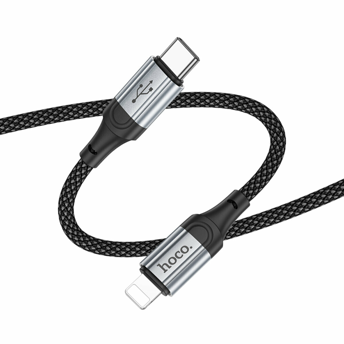Кабель Hoco X102 Fresh PD Type-C to Lightning 1м черный (HC-X102-L-Black) смотреть фото №1