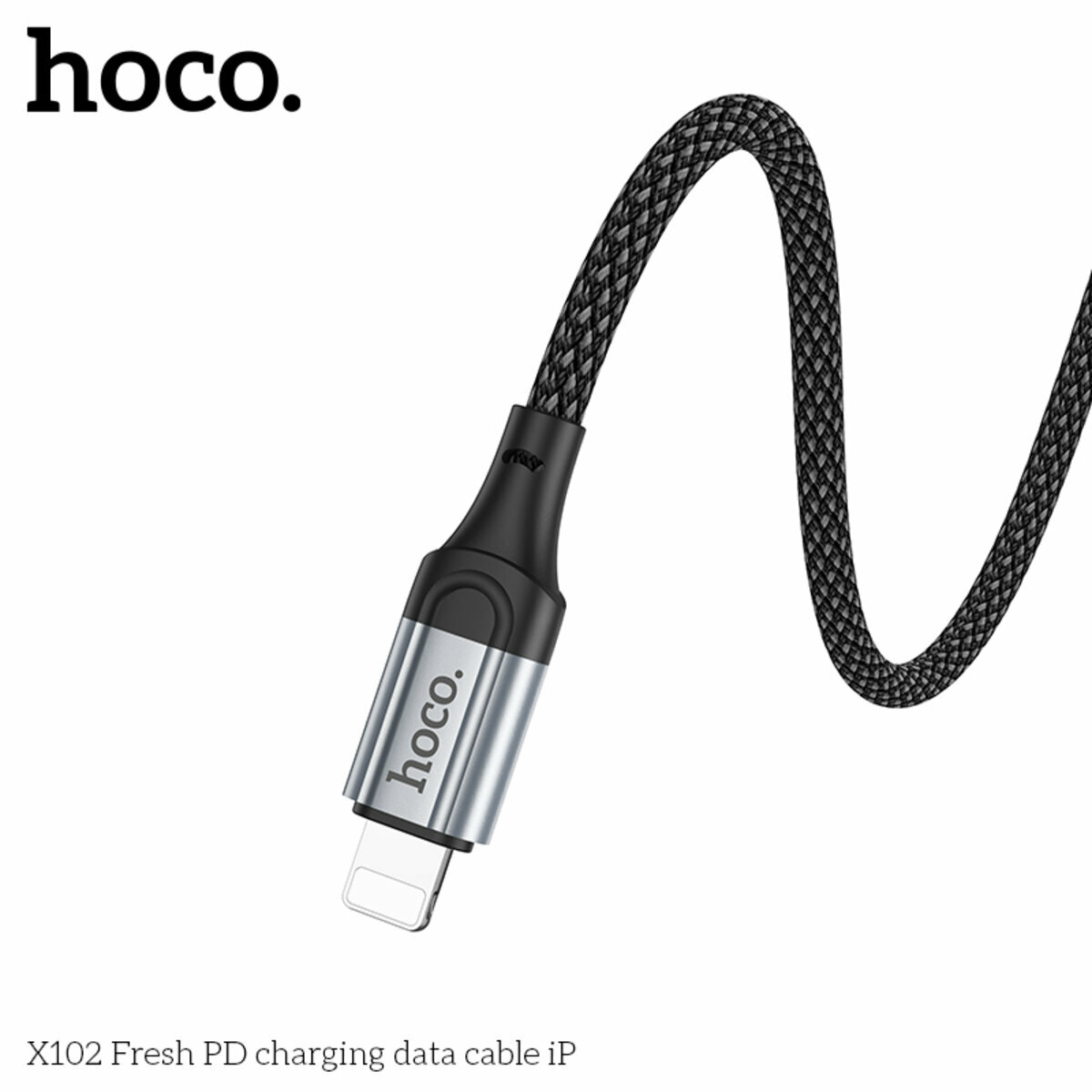 Кабель Hoco X102 Fresh PD Type-C to Lightning 1м черный (HC-X102-L-Black) смотреть фото №3
