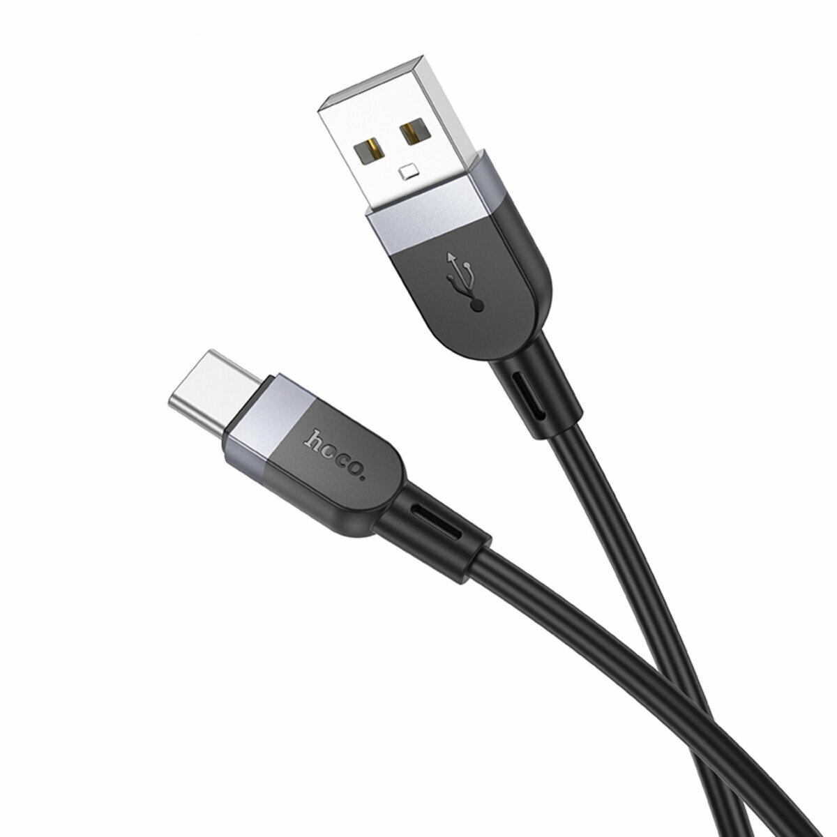 Кабель Hoco X109 Energy Silicone USB to Type-C 1м черный (HC-X109-UC-1m-Black) смотреть фото №1