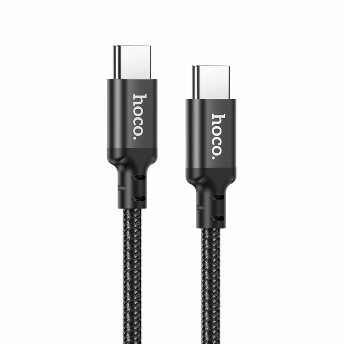 Кабель Hoco X14 Double speed 60W Type-C to Type-C 1м черный (HC-X14-CC-1m-Black) смотреть фото №1