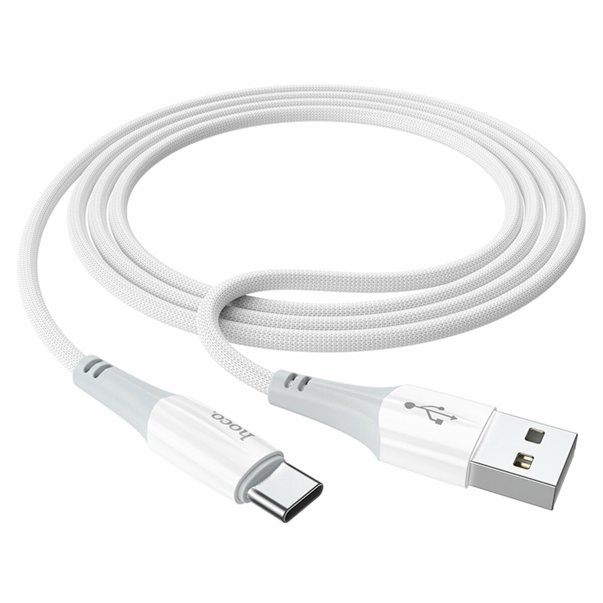 Кабель Hoco X70 Ferry USB to Type-C 1м белый (HC-X70-UC-White) смотреть фото №1