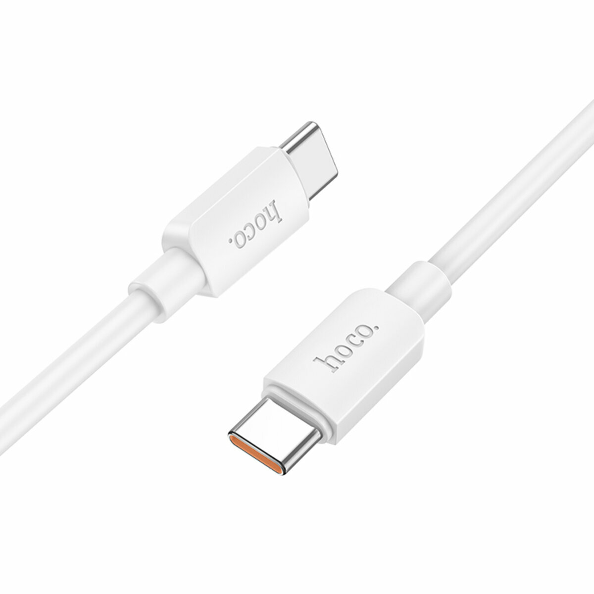 Кабель Hoco X96 Hyper Type-C to Type-C 100W 1м белый (HC-X96-CC-100W-White) смотреть фото №1