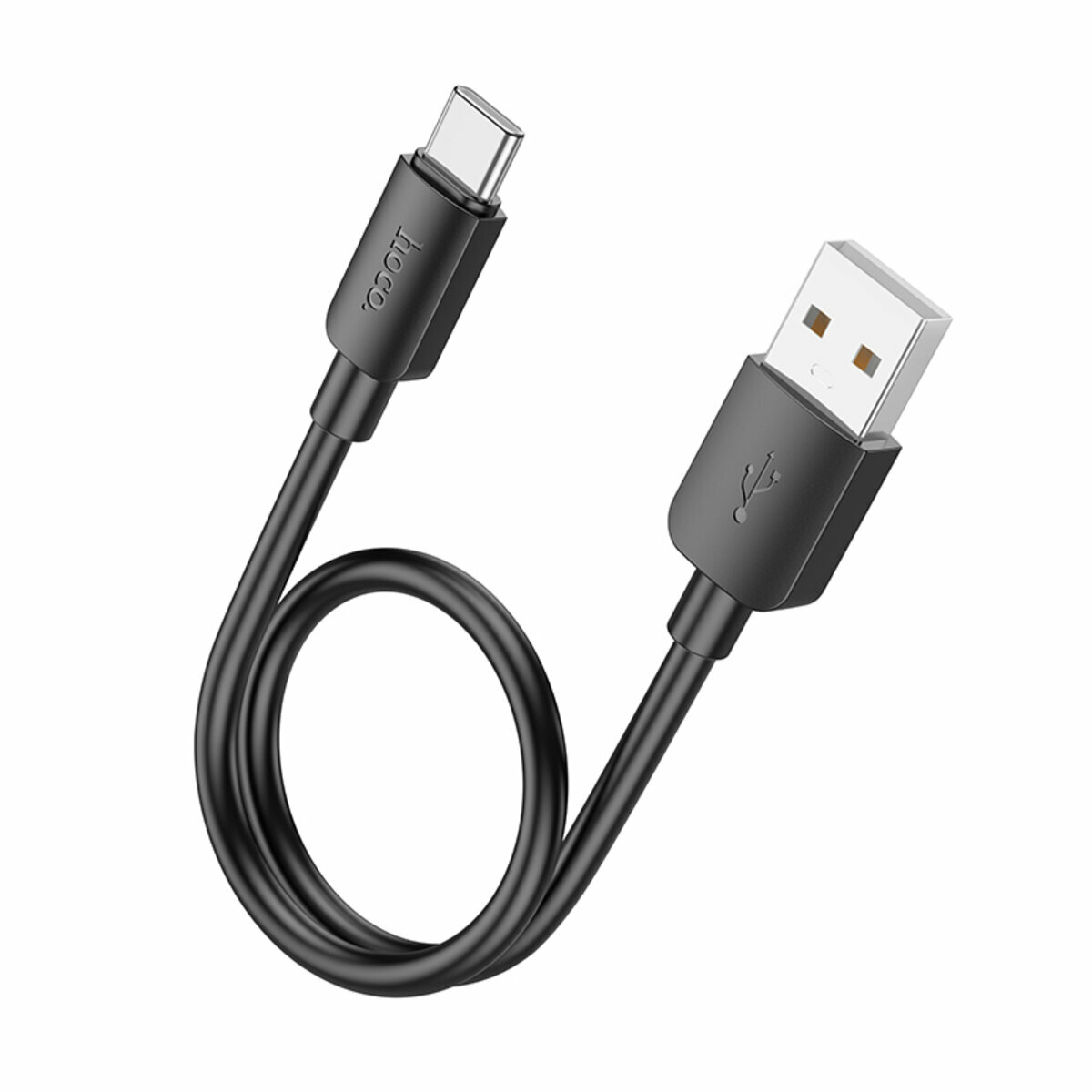 Кабель Hoco X96 Hyper USB to Type-C 27W 0,25м черный (HC-X96-UC-0.25m-Black) смотреть фото №1