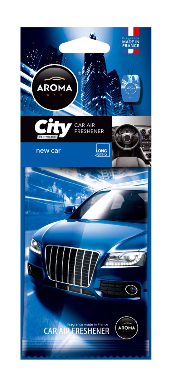 Автомобільний Ароматизатор Aroma Car City Card New Car сухий (92668) | Аромат: Нова машина дивитися фото №1