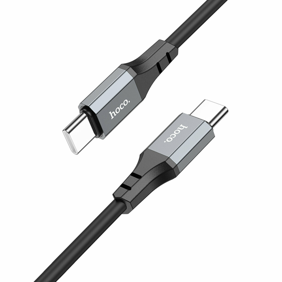 Кабель Hoco X86 Spear Type-C to Type-C 60W 1м черный (HC-X86-CC-Black) смотреть фото №1