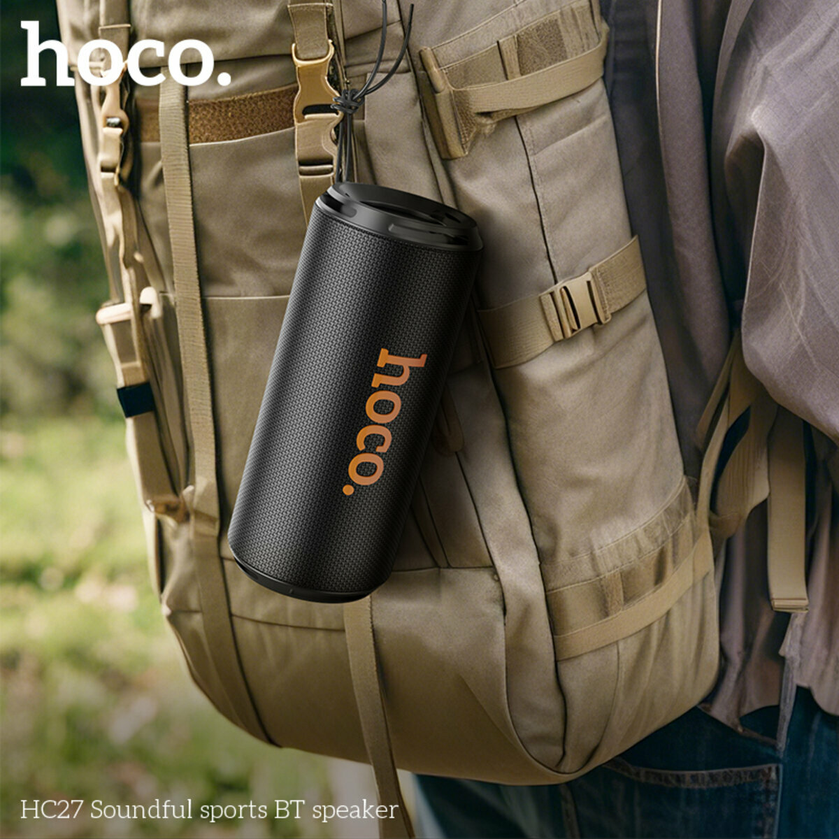 Портативна Акустика Hoco HC27 Soundful Sports BT Speaker чорна (HC-HC27-Black) дивитися фото №3