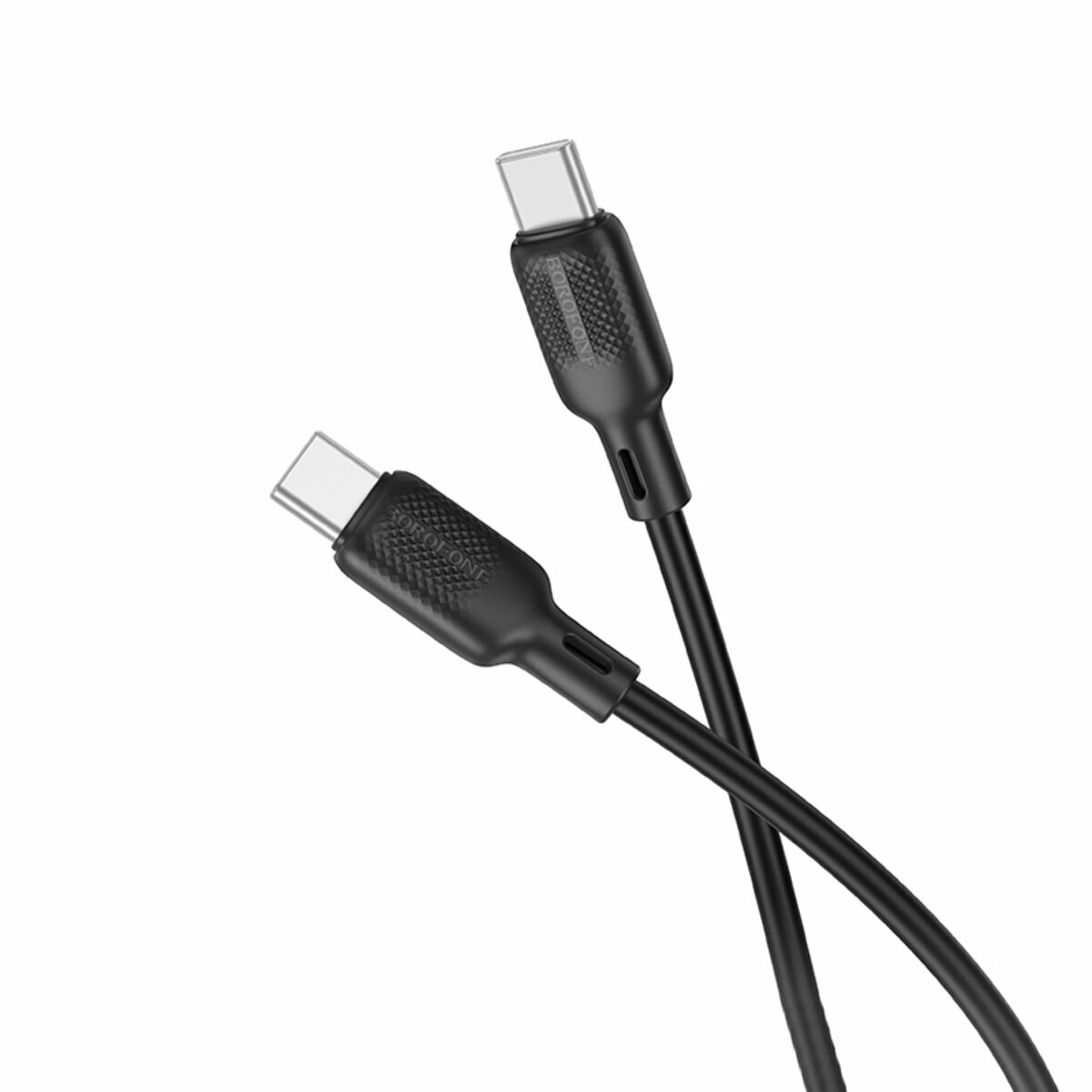 Кабель Borofone BX113 Lenny 60W Type-C to Type-C 1м черный (BF-BX113-CC-1m-Black) смотреть фото №1