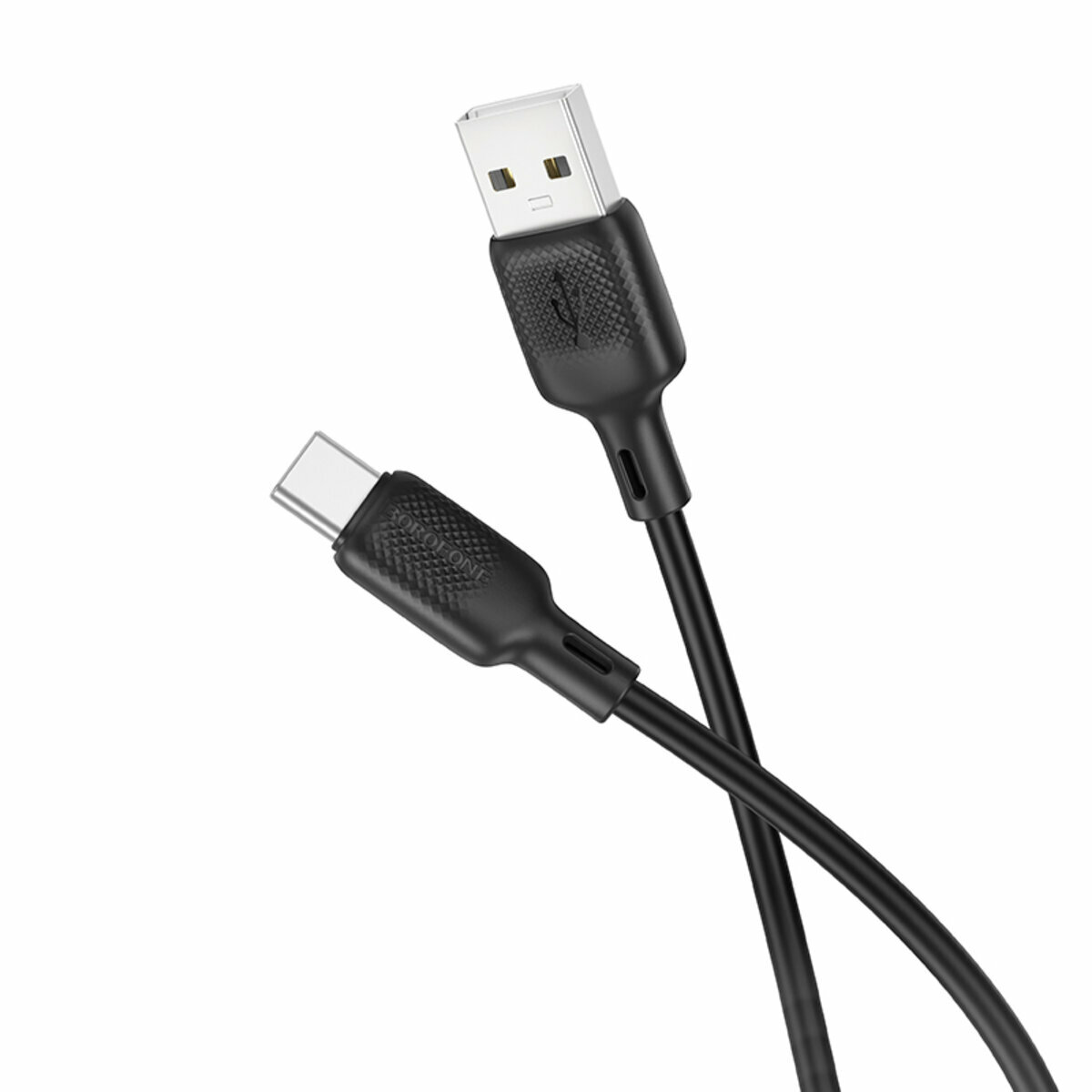 Кабель Borofone BX113 Lenny USB to Type-C 1м черный (BF-BX113-UC-1m-Black) смотреть фото №1