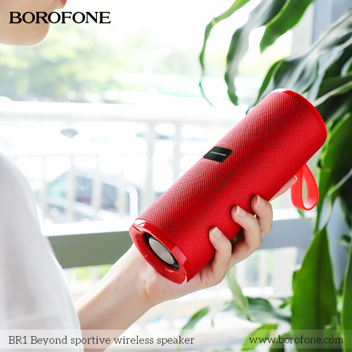 Портативна Акустика Borofone BR1 Beyond Sportive Wireless Speaker сіра (BF-BR1-Grey) дивитися фото №4