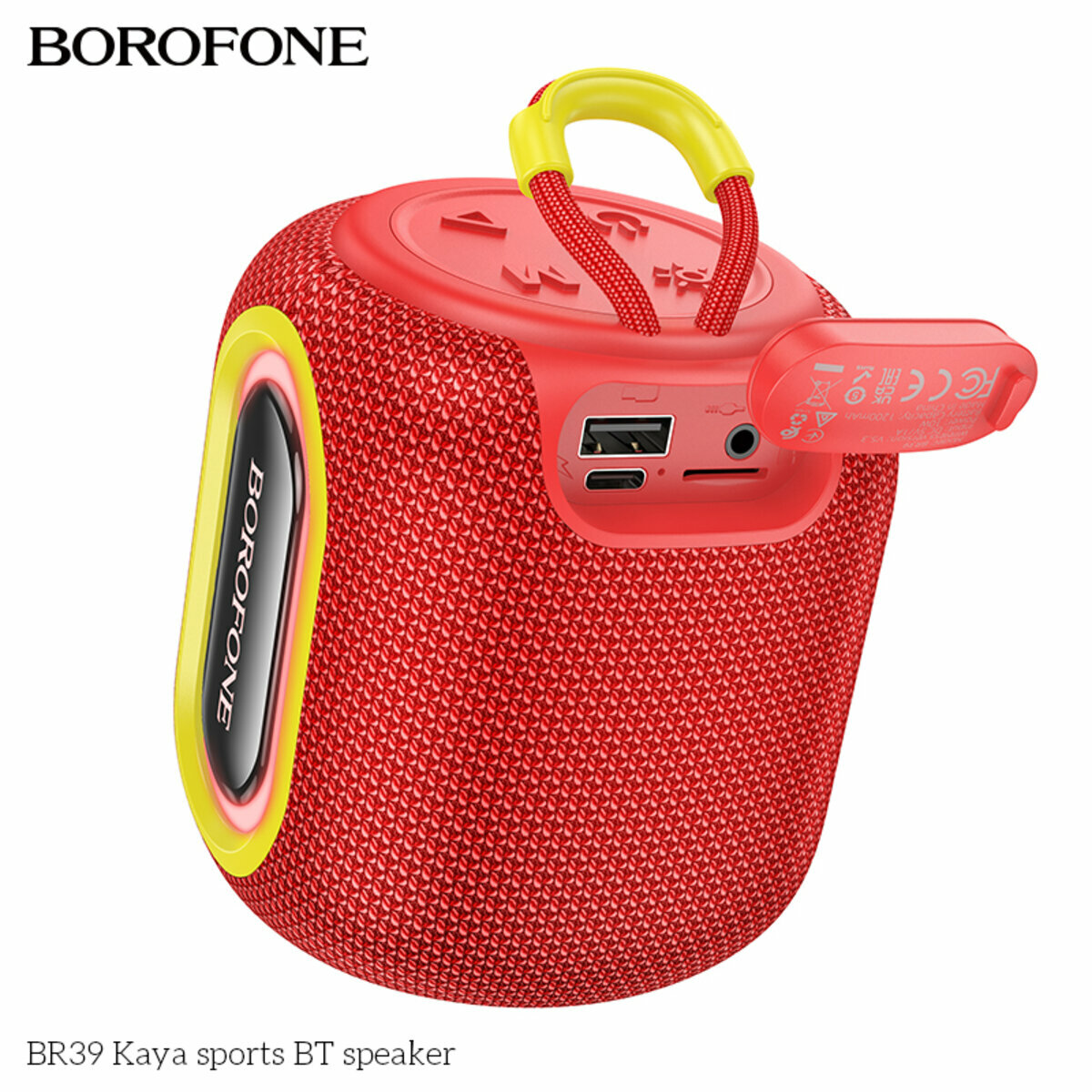 Портативна Акустика Borofone BR39 Kaya Sports BT Speaker червона (BF-BR39-Red) дивитися фото №2