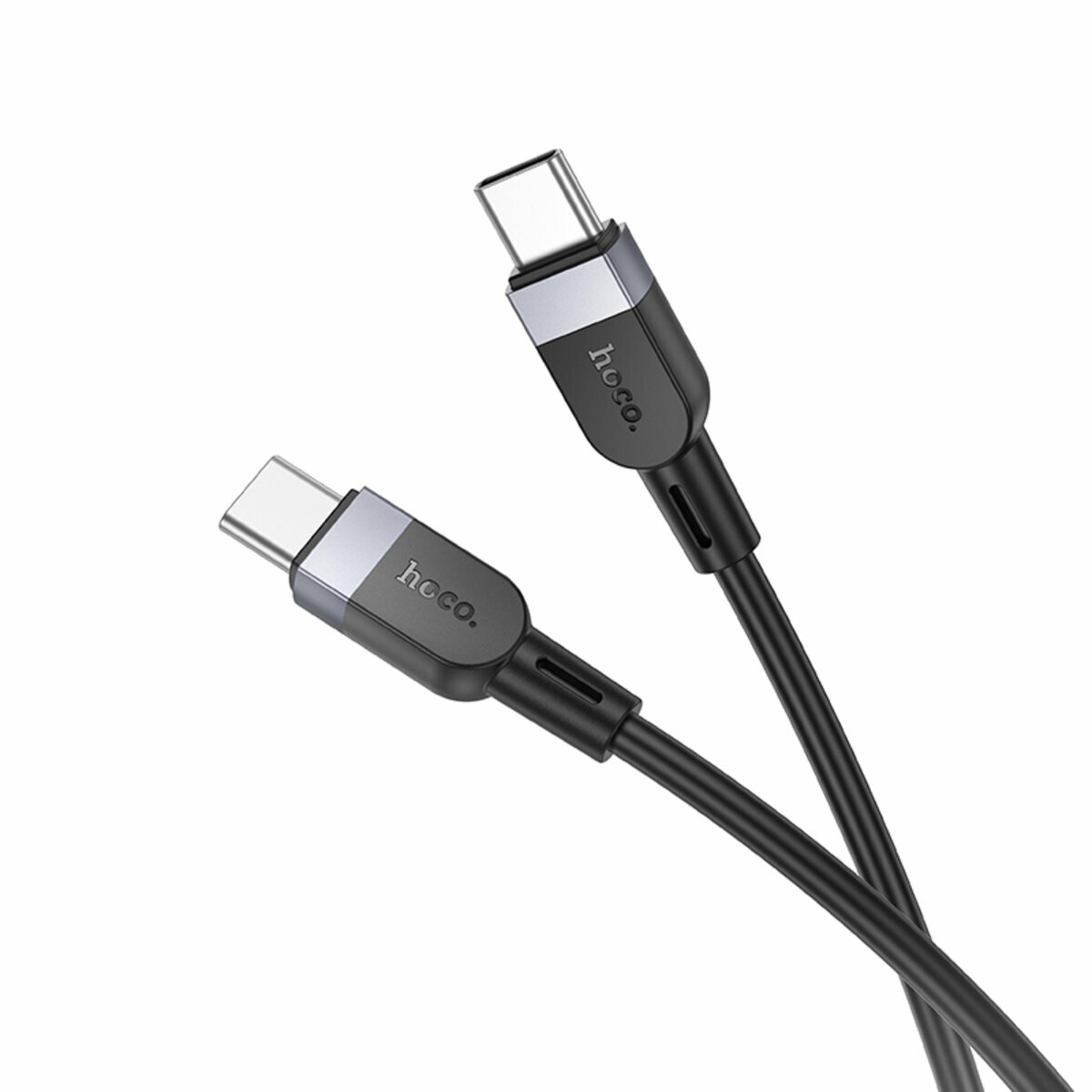 Кабель Hoco X109 Energy 60W Type-C to Type-C 1м черный (HC-X109-CC-1m-Black) смотреть фото №1