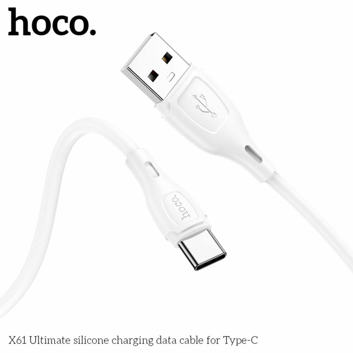 Кабель Hoco X61 Ultimate USB to Type-C 1м белый (HC-X61-UC-White) смотреть фото №5