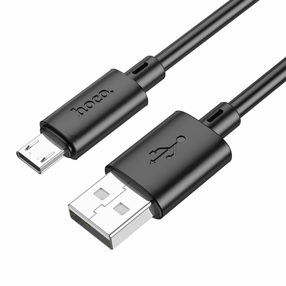 Кабель Hoco X88 Gratified USB to Micro USB 1м черный (HC-X88-UM-Black_cable) смотреть фото №1