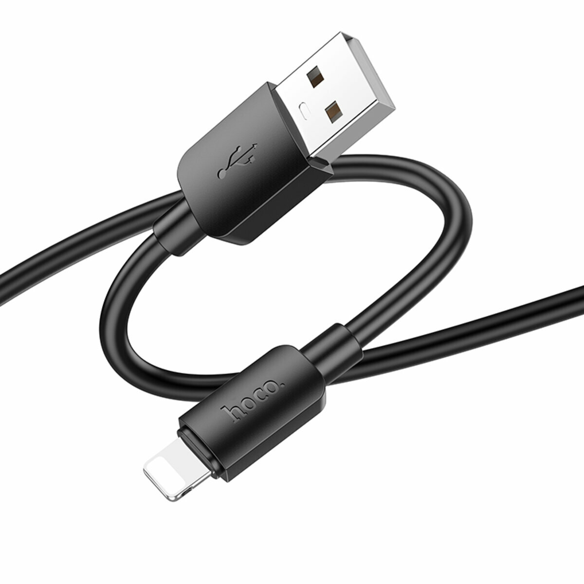 Кабель Hoco X96 Hyper USB to Lightning 1м чорний (HC-X96-UL-Black) дивитися фото №1