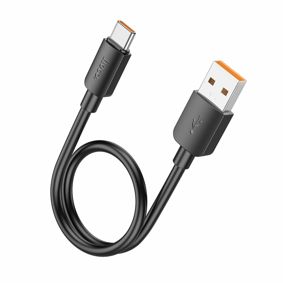 Кабель Hoco X96 Hyper USB to Type-C 100W 0,25м черный (HC-X96-UC-0.25-100W-Black) смотреть фото №1