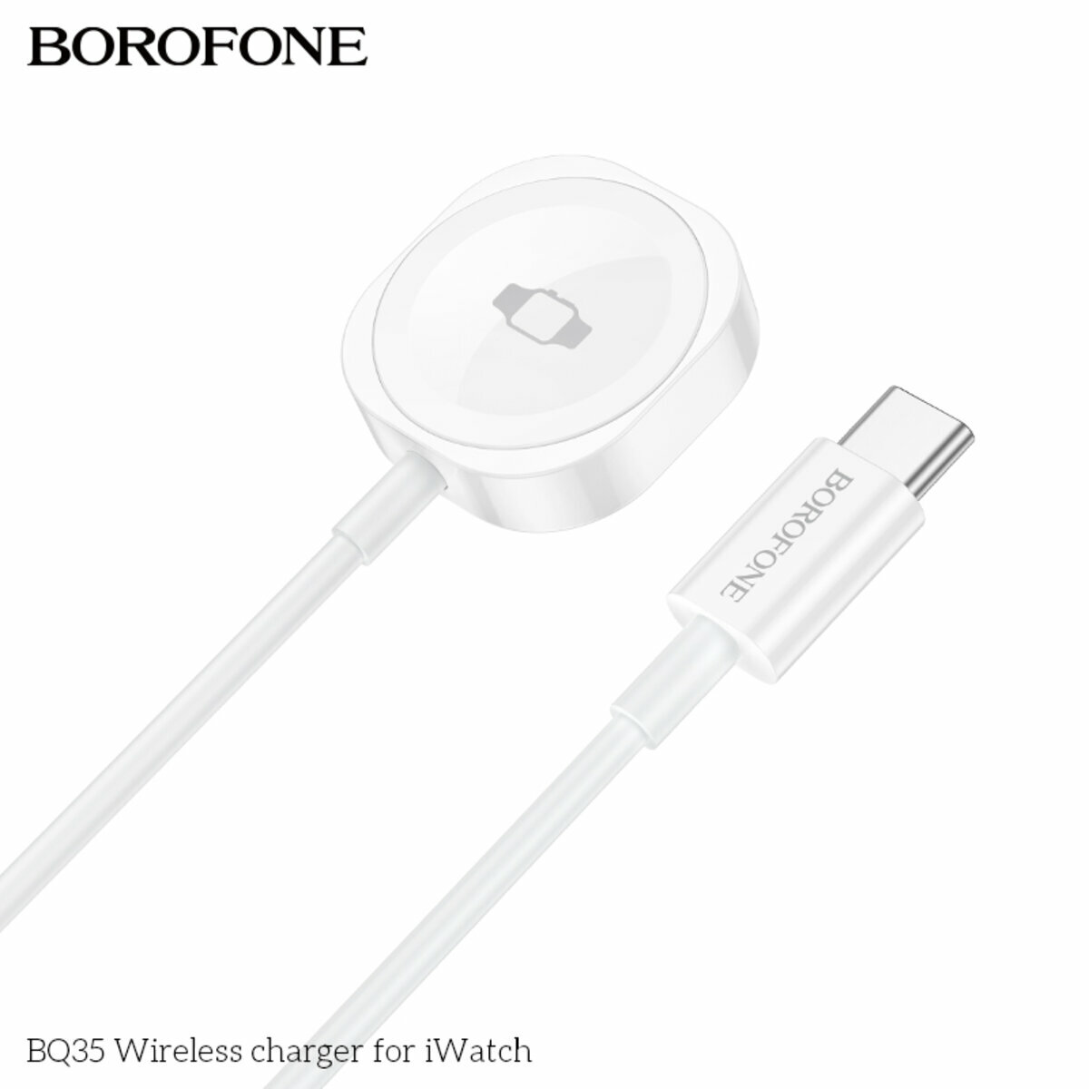 Бездротовий зарядний пристрій Borofone BQ35 для iWatch білий (BF-BQ35-White) дивитися фото №8
