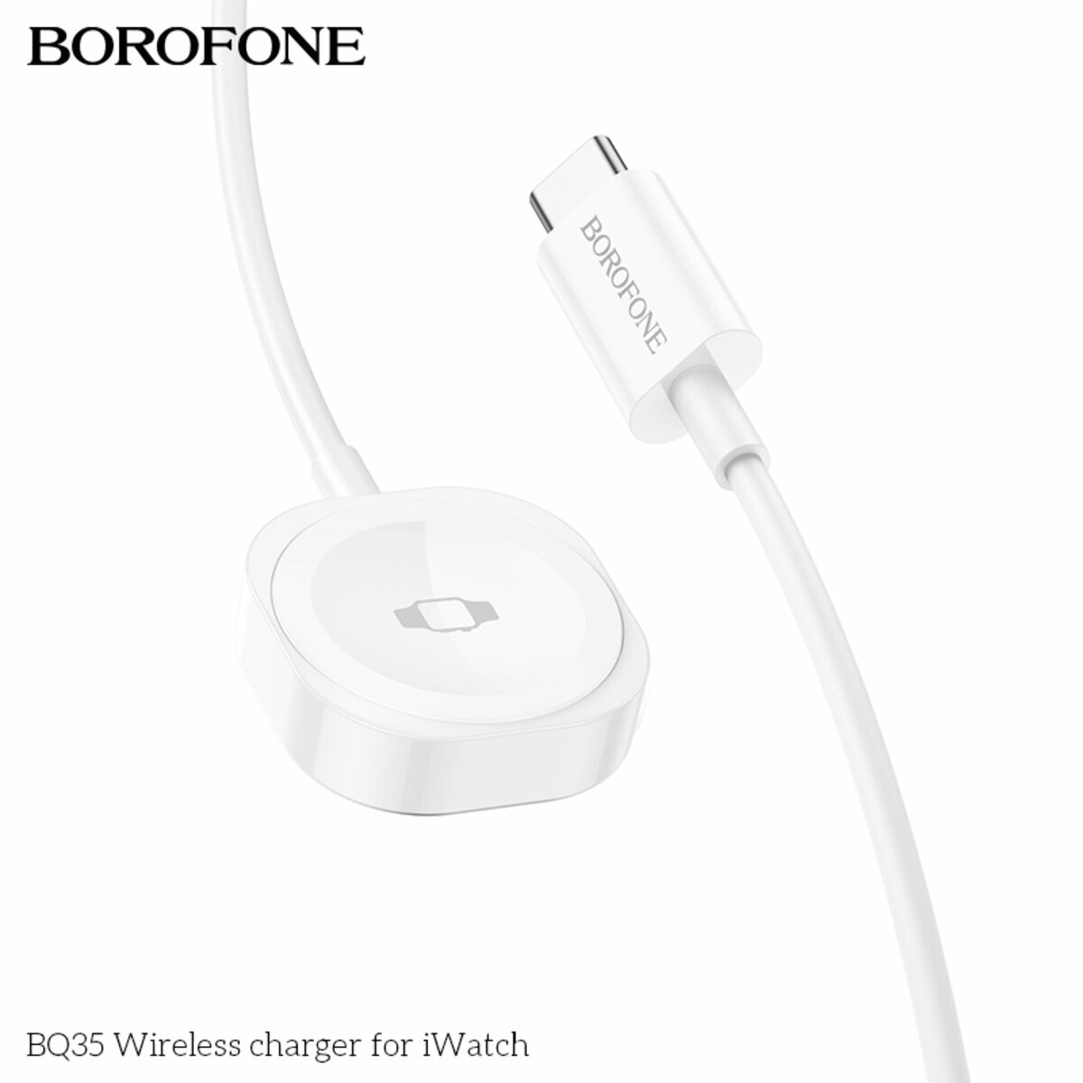 Бездротовий зарядний пристрій Borofone BQ35 для iWatch білий (BF-BQ35-White) дивитися фото №2