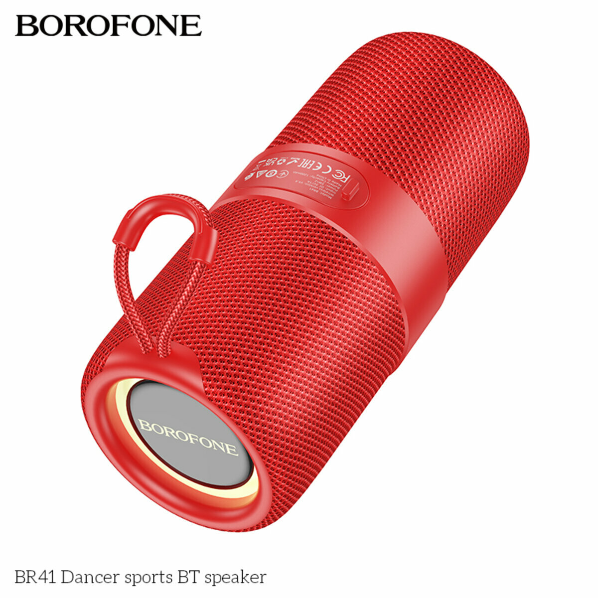 Портативна Акустика Borofone BR41 Dancer Sports BT Speaker червона (BF-BR41-Red) дивитися фото №5