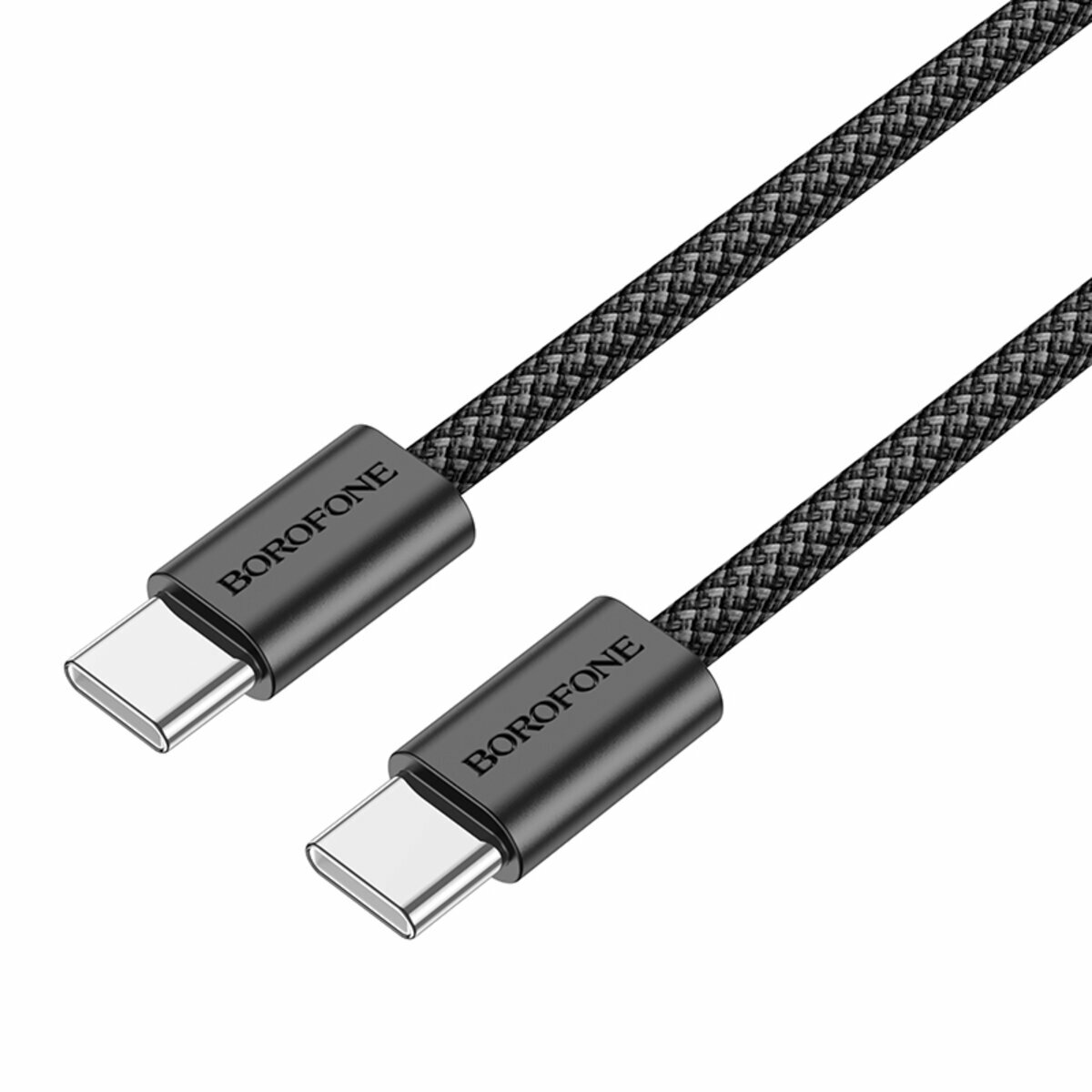 Кабель Borofone BX104 Primo 60W Type-C to Type-C 1м черный (BF-BX104-CC-Black) смотреть фото №1