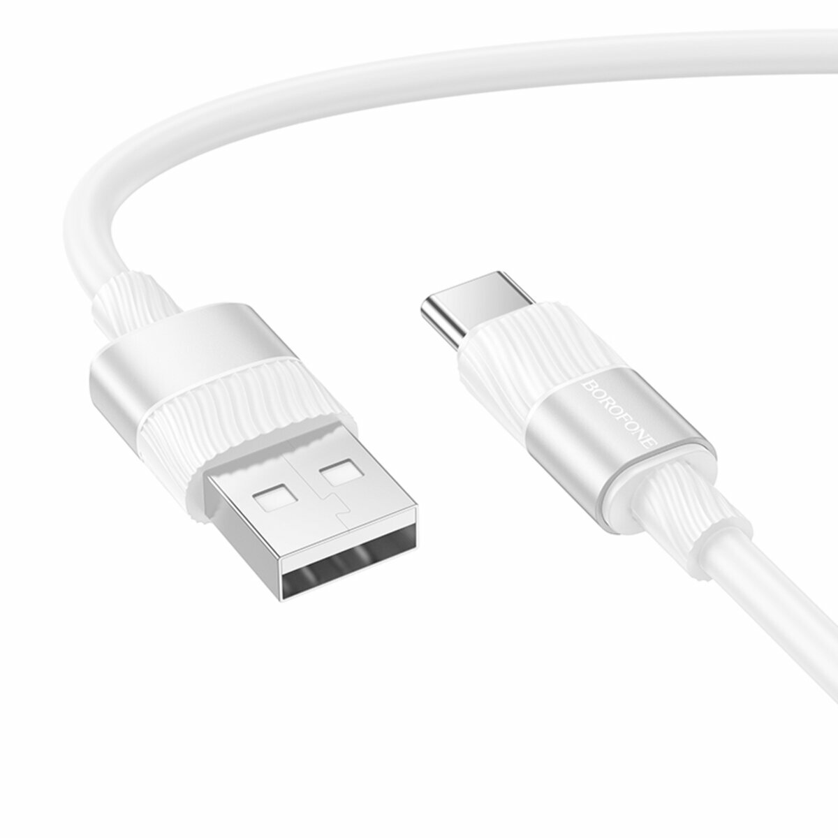 Кабель Borofone BX106 Charge USB to Type-C 1м белый (BF-BX106-UC-White) смотреть фото №1