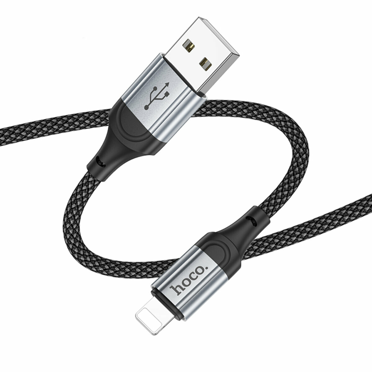 Кабель Hoco X102 Fresh USB to Lightning 1м чорний (HC-X102-UL-Black) дивитися фото №1