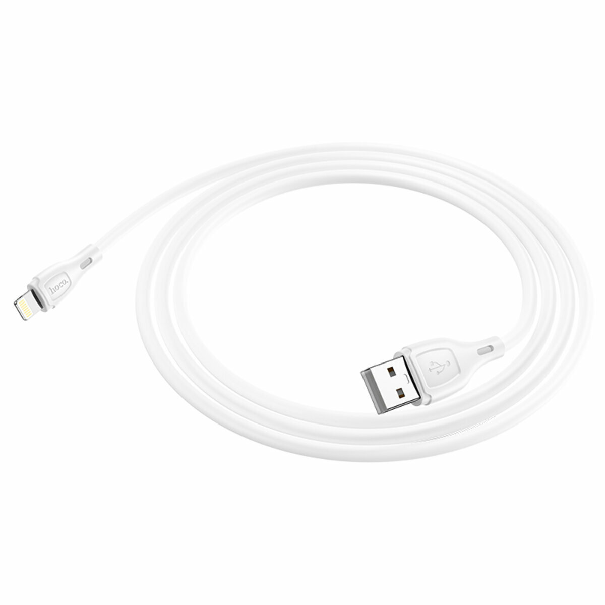 Кабель Hoco X61 Ultimate USB to Lightning 1м білий (HC-X61-UL-White) дивитися фото №1