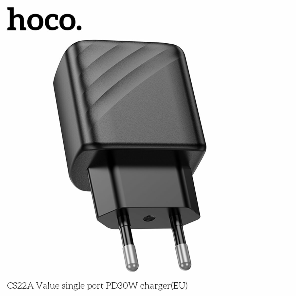 Мережевий зарядний пристрій Hoco CS22A Value PD30W чорний (HC-CS22A-Black) дивитися фото №6