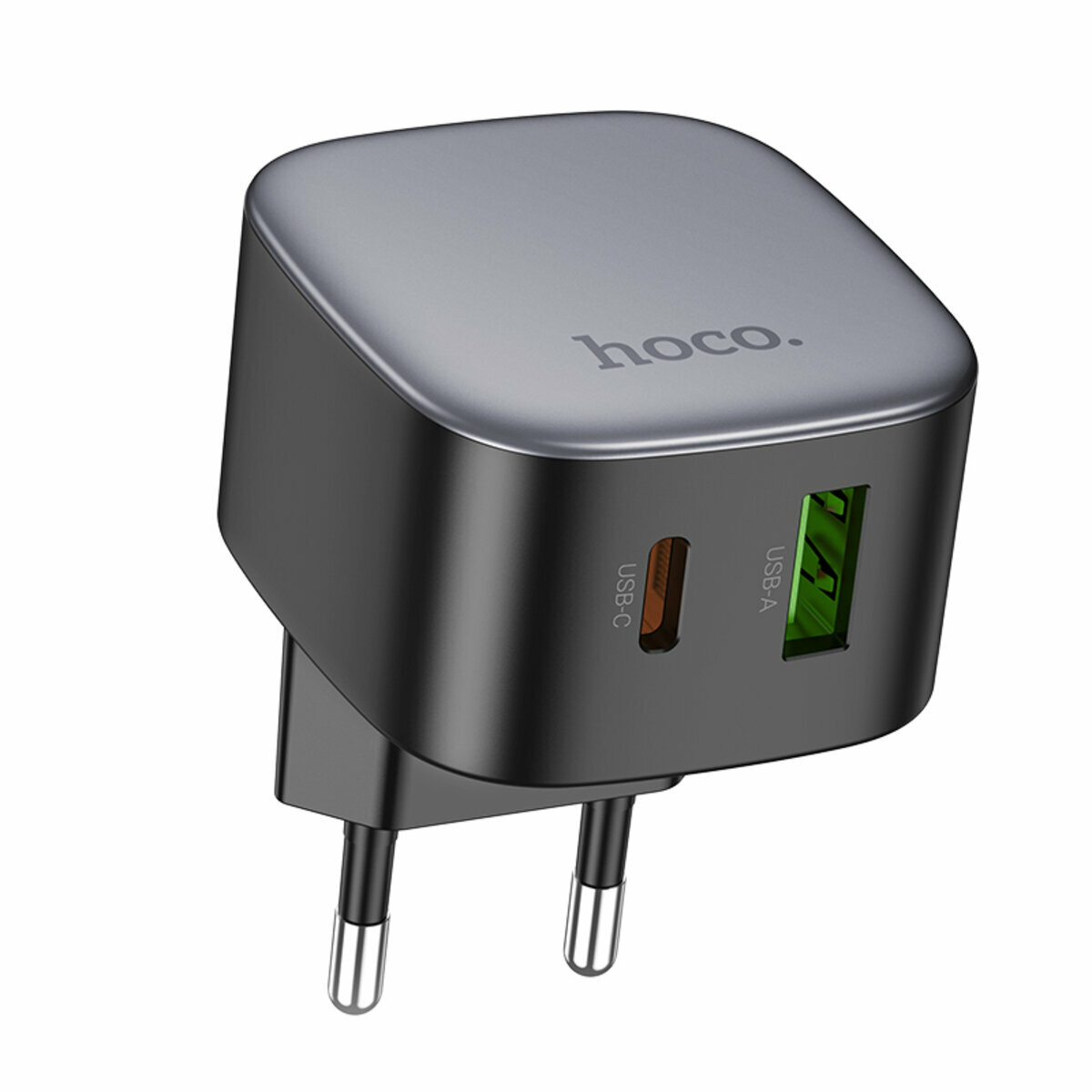 Мережевий зарядний пристрій Hoco CS32A Rise PD20W+QC3.0 чорний (HC-CS32A-Black) дивитися фото №1