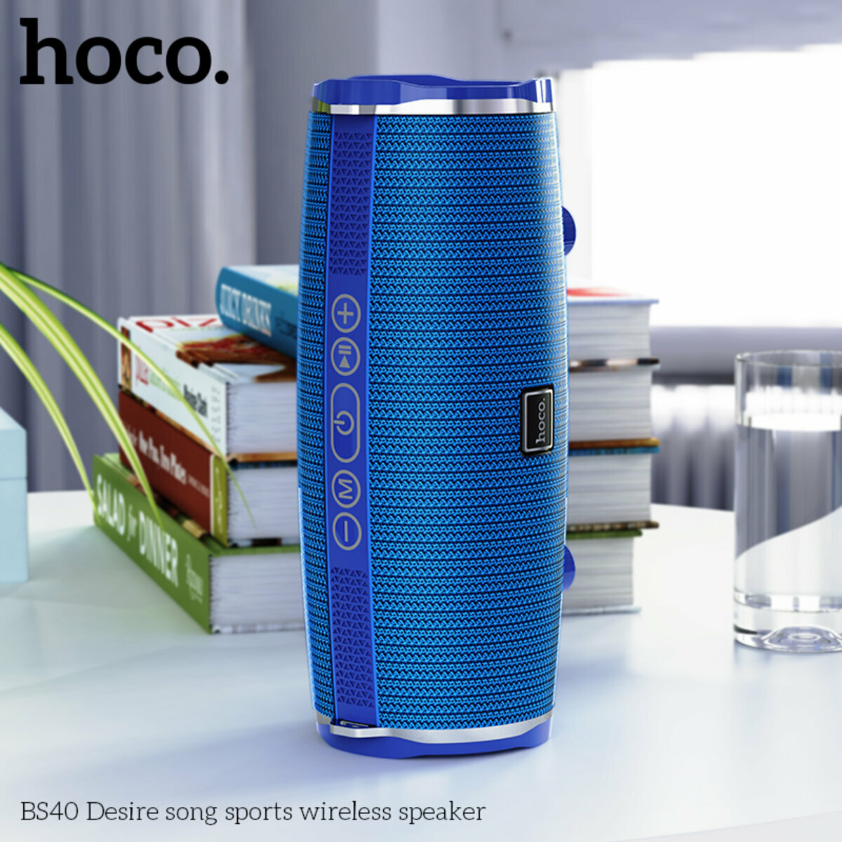 Портативна Акустика Hoco BS40 Desire Song Sports Wireless Speaker синя (HC-BS40-Blue) дивитися фото №3