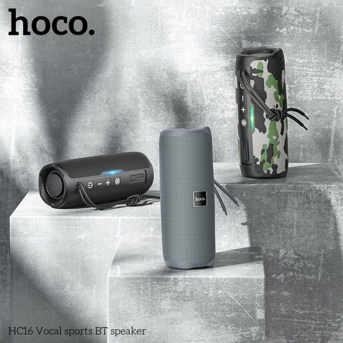 Портативна Акустика Hoco HC16 Vocal Sports BT Speaker червона (HC-HC16-Red) дивитися фото №3