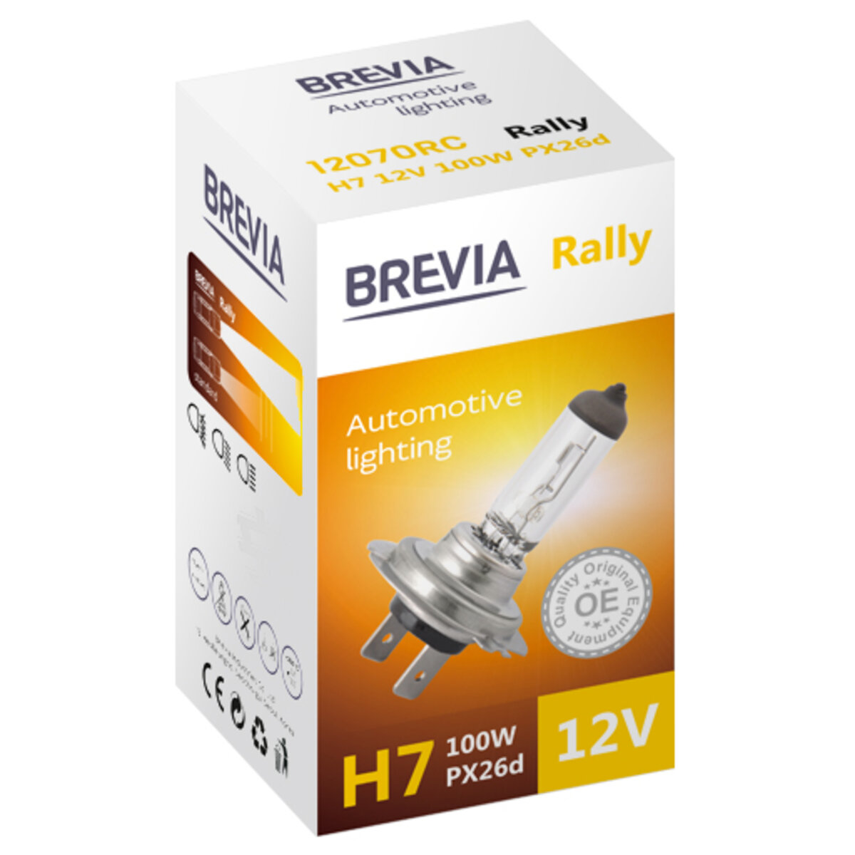 Галогенова лампа Brevia H7 12V 100W PX26d Rally CP (12070RC) дивитися фото №1