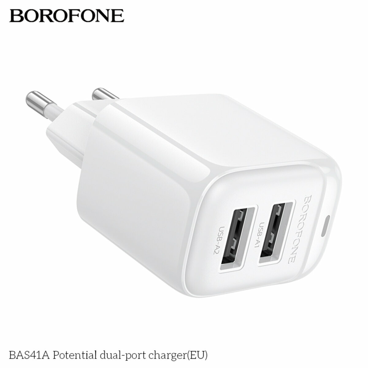 Мережевий зарядний пристрій Borofone BAS41A Potential білий (BF-BAS41A-White) дивитися фото №7