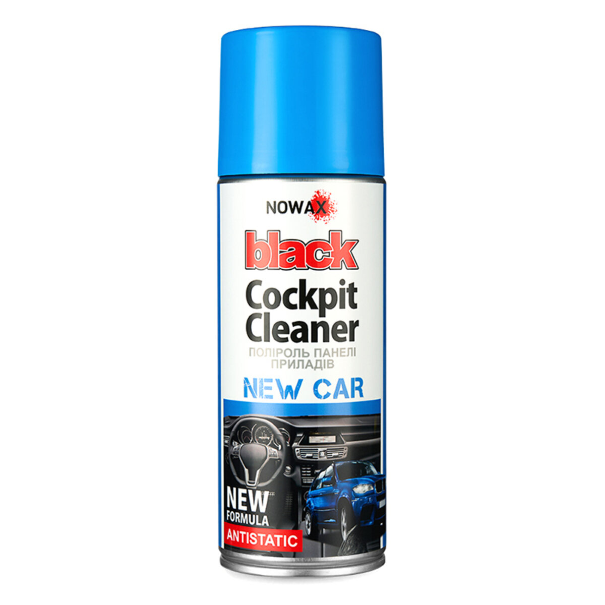 Поліроль для панелі приладів Nowax Cockpit Cleaner Spray Нова машина, 450мл (NX00455) дивитися фото №1