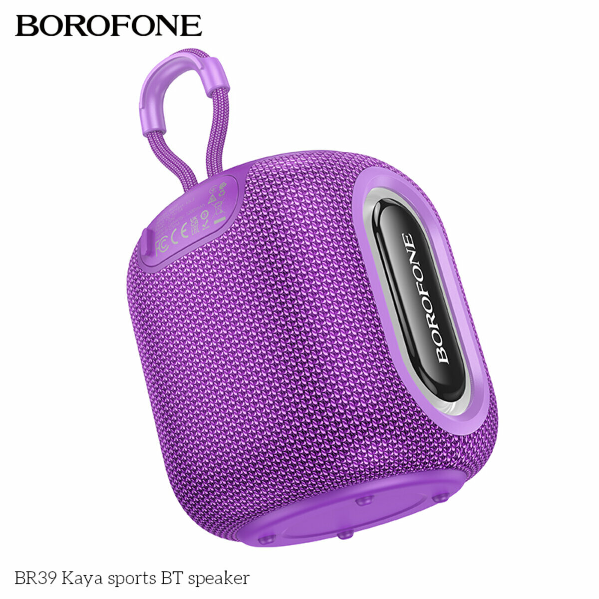 Портативна Акустика Borofone BR39 Kaya Sports BT Speaker фіолетова (BF-BR39-Purple) дивитися фото №2