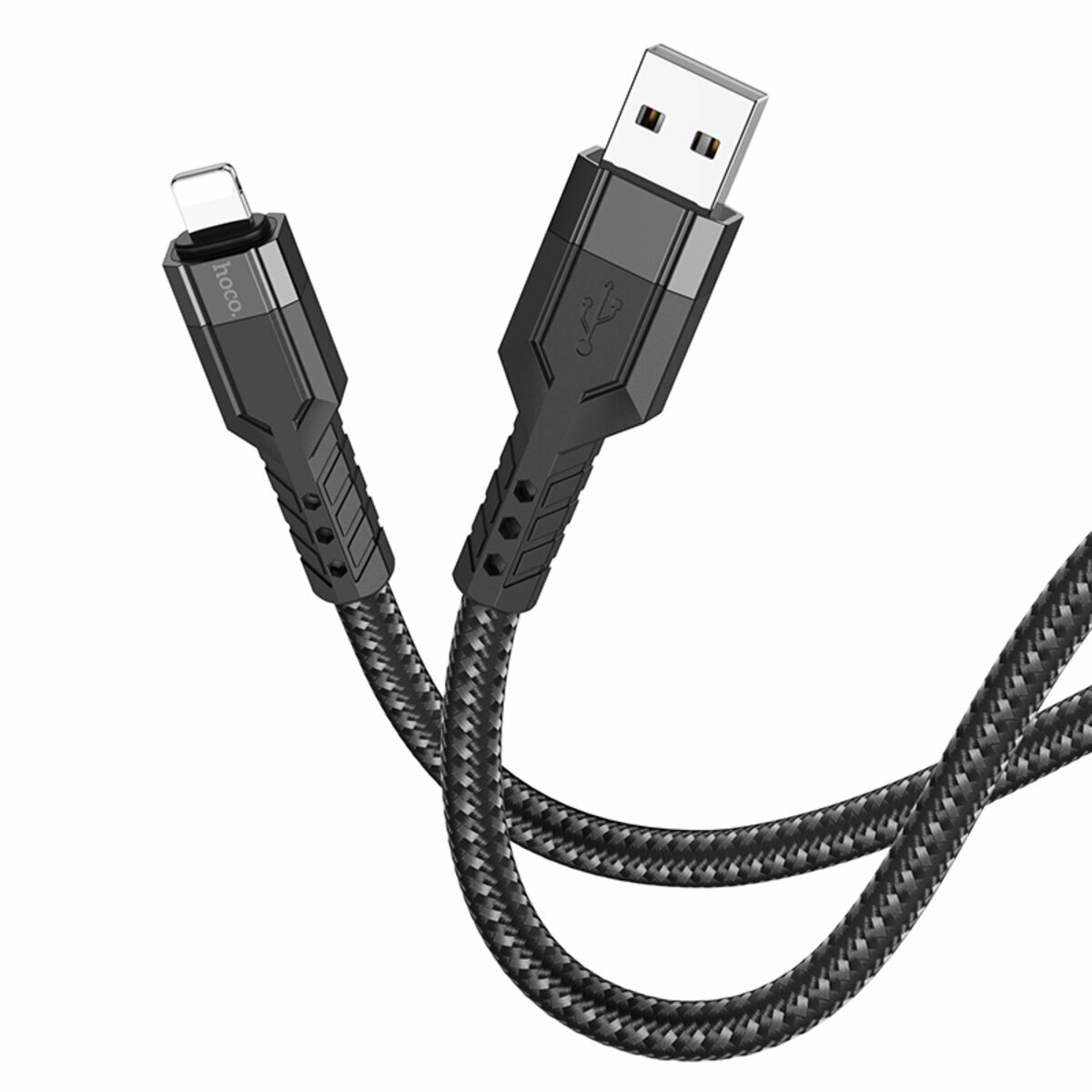 Кабель Hoco U110 60W USB to Lightning 1.2м чорний (HC-U110-UL-Black) дивитися фото №1