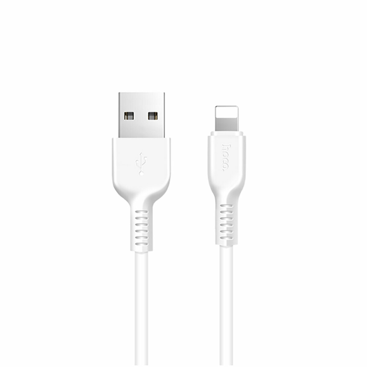 Кабель Hoco X13 Easy charged USB to Lightning 1м білий (HC-X13-UL-1m-White) дивитися фото №1
